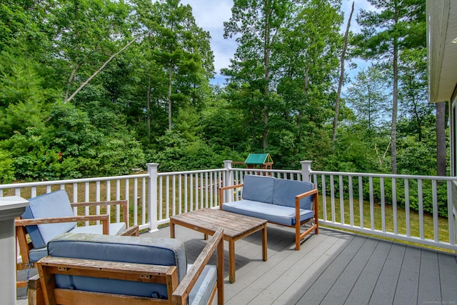 40 Airport Rd, Killingly, CT 06239 - wooden terrace with outdoor lounge area