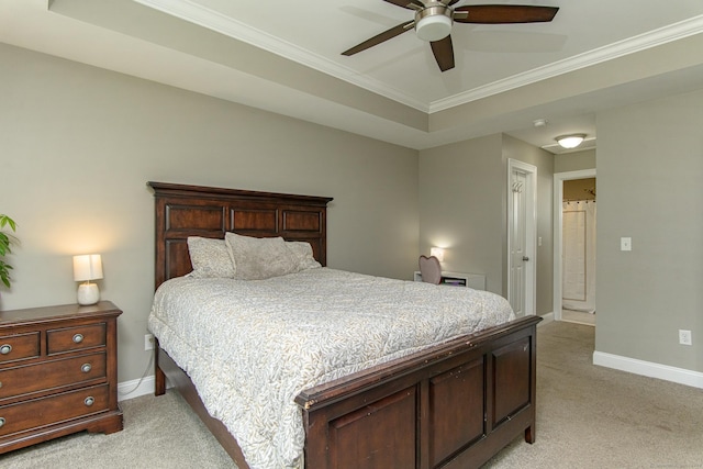40 Airport Rd, Killingly, CT 06239 - bedroom featuring light colored carpet, ornamental molding, and a ceiling fan