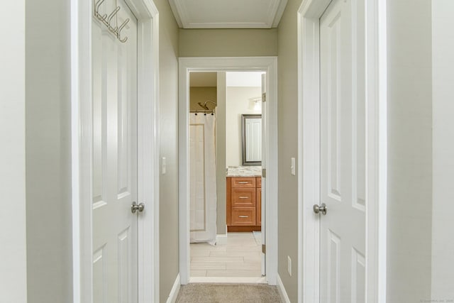 40 Airport Rd, Killingly, CT 06239 - hallway featuring baseboards and light colored carpet