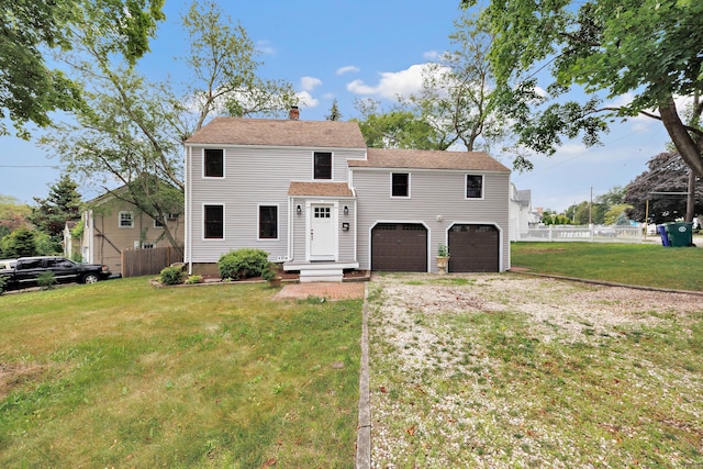 162 Sheppard St, Stratford, CT 06614 - view of front of property with an attached garage, a chimney, driveway, and roof with shingles