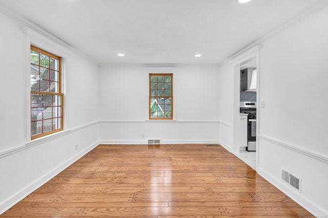 162 Sheppard St, Stratford, CT 06614 - empty room featuring light wood-type flooring and recessed lighting