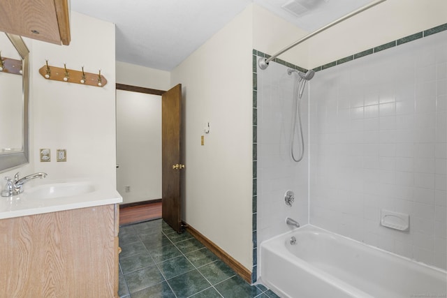 83 Julia Ter, Middletown, CT 06457 - bathroom with vanity, bathtub / shower combination, and tile patterned flooring