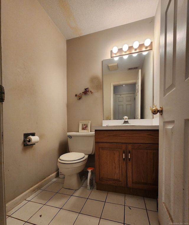 2390 State St Apt 7D, Hamden, CT 06517 - bathroom featuring vanity, tile patterned flooring, and a textured ceiling