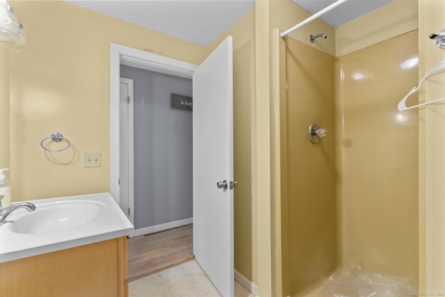 64 Iron St, Ledyard, CT 06339 - bathroom with a stall shower and vanity