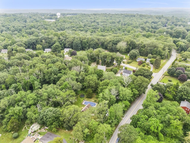 64 Iron St, Ledyard, CT 06339 - aerial view of a heavily wooded area