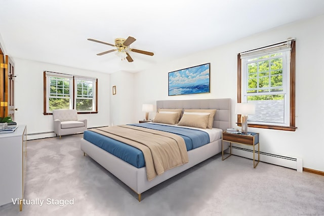 10 Empire Way, Bristol, CT 06010 - bedroom featuring baseboard heating and a ceiling fan