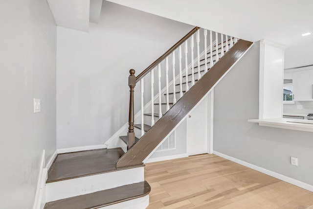 34 2nd Ave, East Haven, CT 06512 - stairs with wood finished floors and baseboards