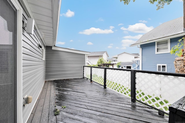 34 2nd Ave, East Haven, CT 06512 - wooden terrace with a residential view