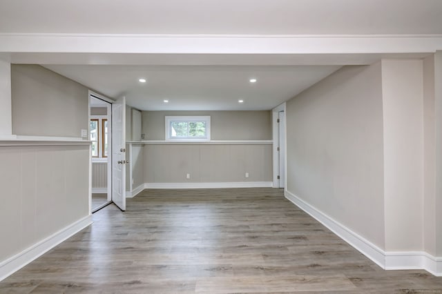 13 School St, Monroe, CT 06468 - basement featuring light wood-style floors and recessed lighting