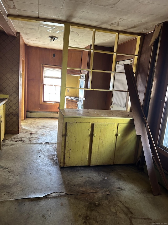 36 Boswell Ave, Norwich, CT 06360 - kitchen with baseboard heating and concrete flooring