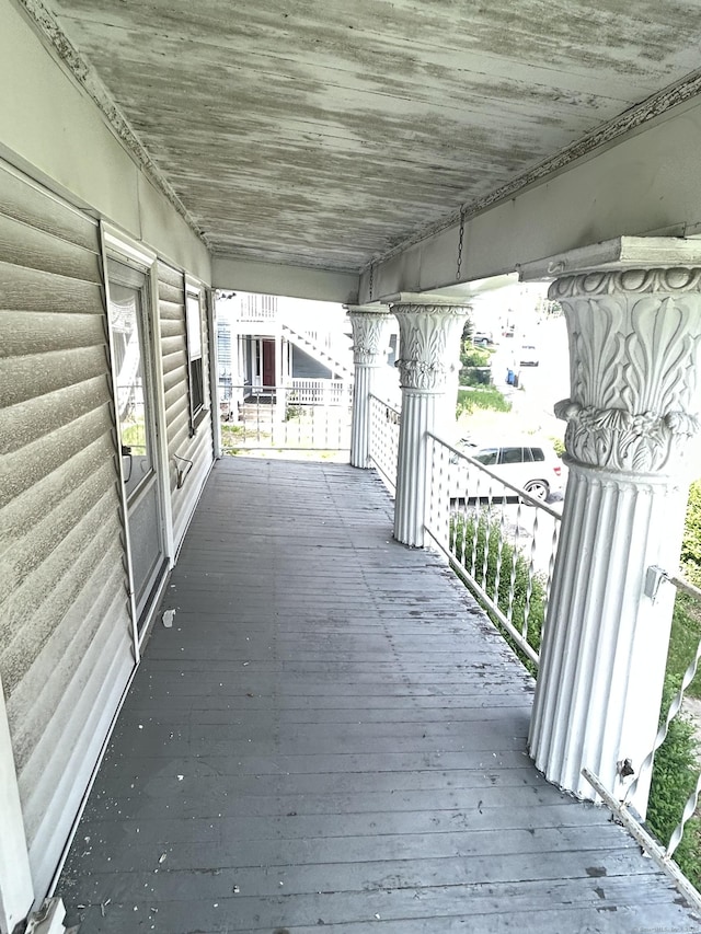 36 Boswell Ave, Norwich, CT 06360 - view of wooden terrace