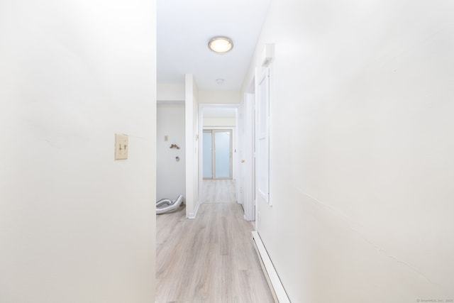 430 Emmett St Apt L, Bristol, CT 06010 - corridor featuring light wood-style floors