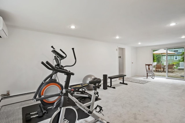 70 Bayne St, Norwalk, CT 06851 - exercise room with carpet and recessed lighting