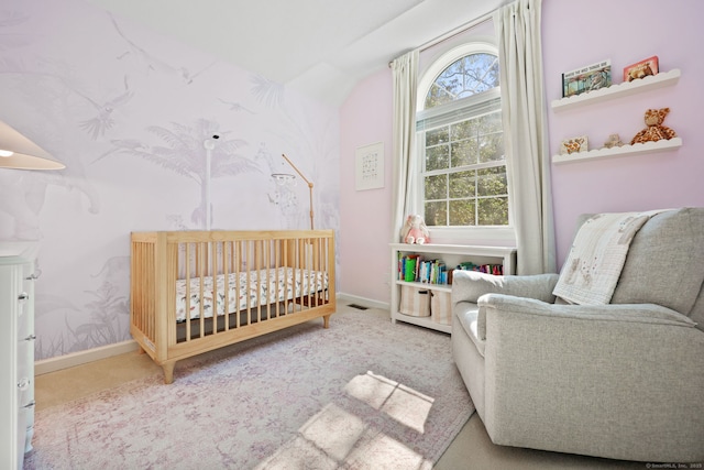 30 Poppy Ln, East Lyme, CT 06333 - bedroom with a nursery area and lofted ceiling