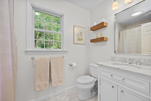 30 Poppy Ln, East Lyme, CT 06333 - full bathroom with vanity, plenty of natural light, a shower with shower curtain, and tile patterned floors