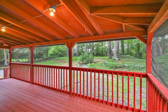 112 Lake Rd, Andover, CT 06232 - view of wooden terrace