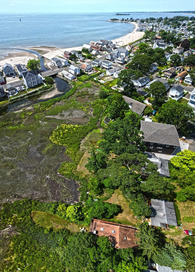 25 Summer Pl, Milford, CT 06460 - aerial view of property and surrounding area with a large body of water and nearby suburban area