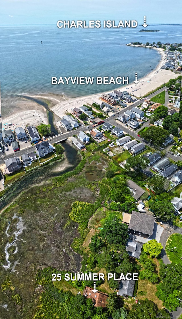 25 Summer Pl, Milford, CT 06460 - view of property location featuring a large body of water and nearby suburban area