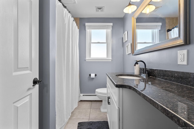 24 Pine Tree Rdg, Meriden, CT 06450 - full bath with baseboard heating, tile patterned flooring, and vanity
