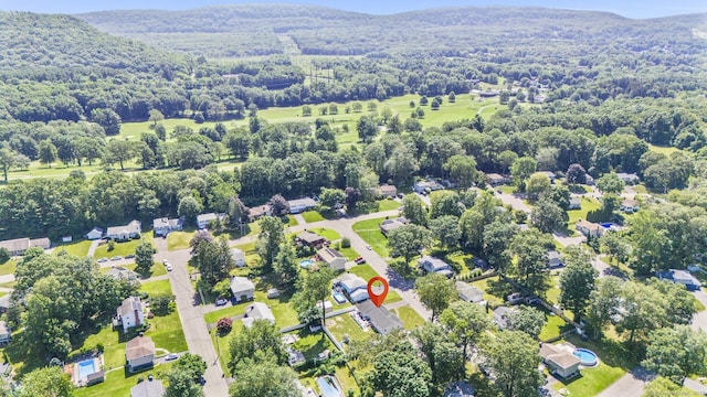 24 Pine Tree Rdg, Meriden, CT 06450 - aerial overview of property's location featuring a heavily wooded area and nearby suburban area