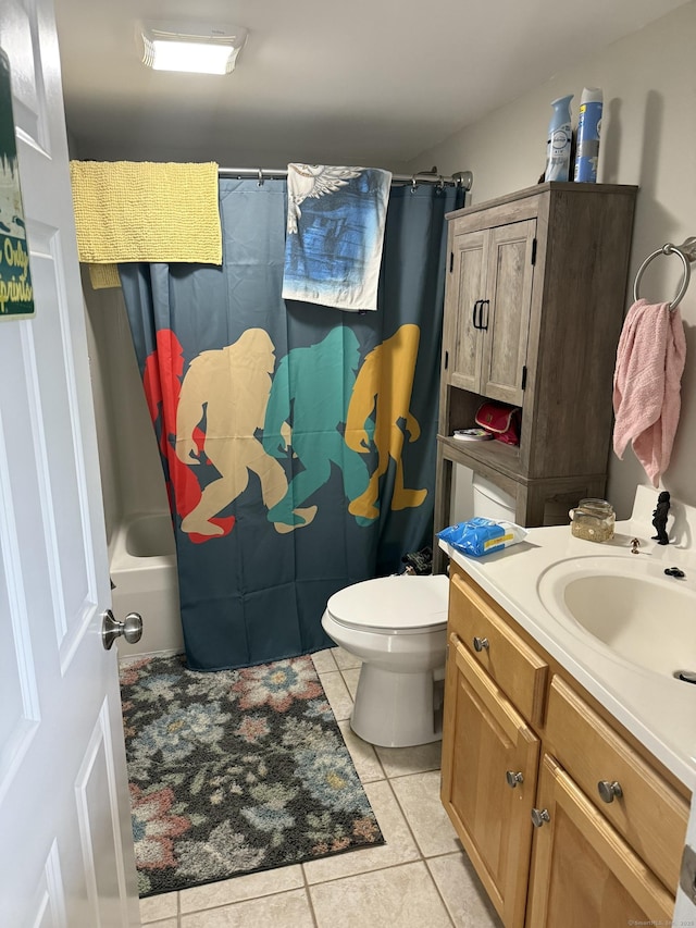72 School St, Norwich, CT 06360 - full bath featuring tile patterned flooring, vanity, and shower / bath combination with curtain