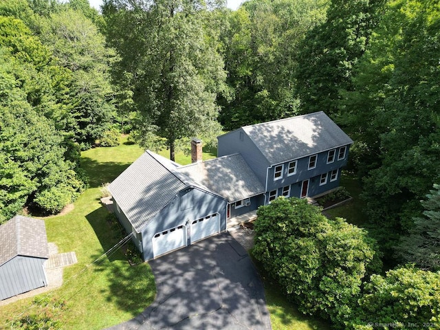 267 Jagger Ln, Hebron, CT 06248 - aerial view of property and surrounding area with a forest
