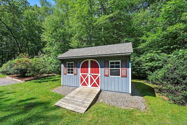 267 Jagger Ln, Hebron, CT 06248 - view of shed with a wooded view