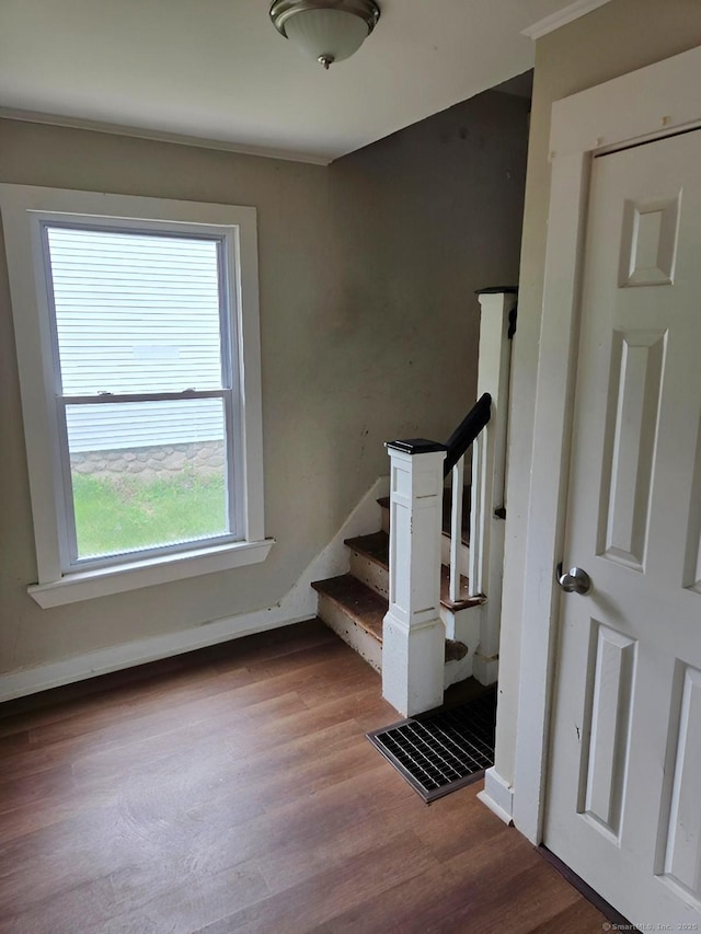 181 Plank Rd, Waterbury, CT 06705 - staircase with wood finished floors