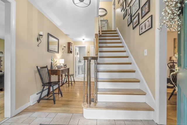 19 Buttercup Ln, Shelton, CT 06484 - stairs with tile patterned floors and baseboards