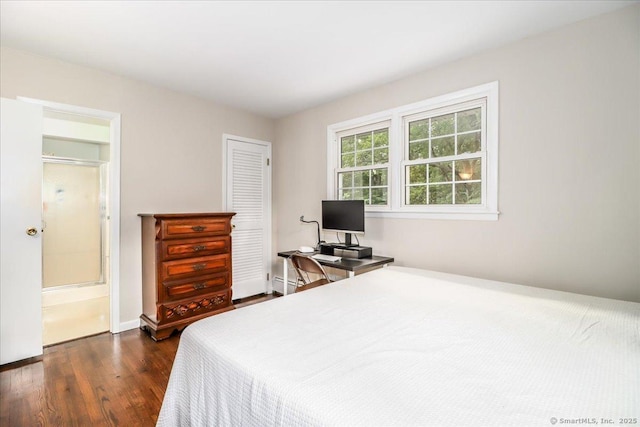 17 Robinhood Rd, Danbury, CT 06811 - bedroom featuring dark wood finished floors, a closet, and a baseboard radiator