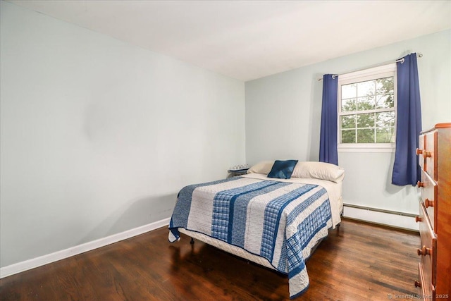 17 Robinhood Rd, Danbury, CT 06811 - bedroom featuring a baseboard heating unit and wood finished floors