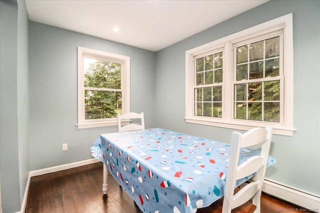 17 Robinhood Rd, Danbury, CT 06811 - bedroom with a baseboard radiator, wood finished floors, and recessed lighting