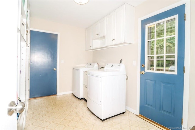 17 Robinhood Rd, Danbury, CT 06811 - laundry area featuring washer and dryer, light flooring, and cabinet space