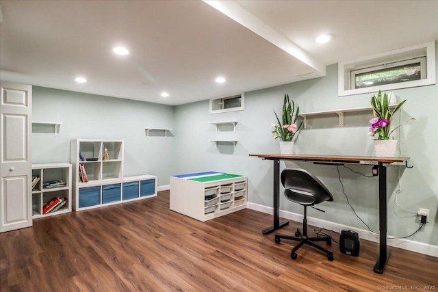 17 Robinhood Rd, Danbury, CT 06811 - home office with wood finished floors and recessed lighting