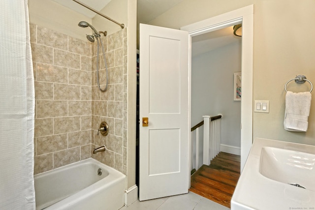 23 Briarwood Dr, Old Saybrook, CT 06475 - full bathroom featuring shower / bath combination with curtain and tile patterned flooring