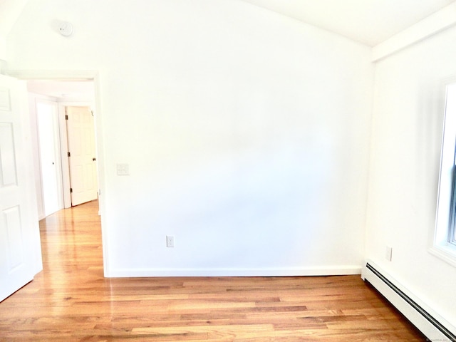 23 Norfolk Rd, Torrington, CT 06790 - spare room featuring a baseboard heating unit and light wood finished floors