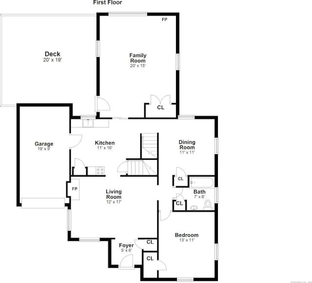 22 Brundage St, Stamford, CT 06907 - view of home floor plan