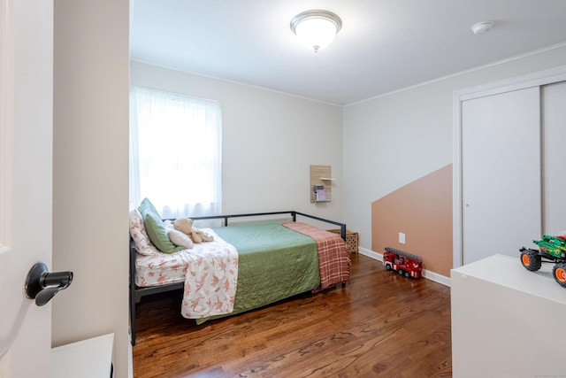 81 Burwell Rd, New Hartford, CT 06057 - bedroom with wood finished floors and crown molding