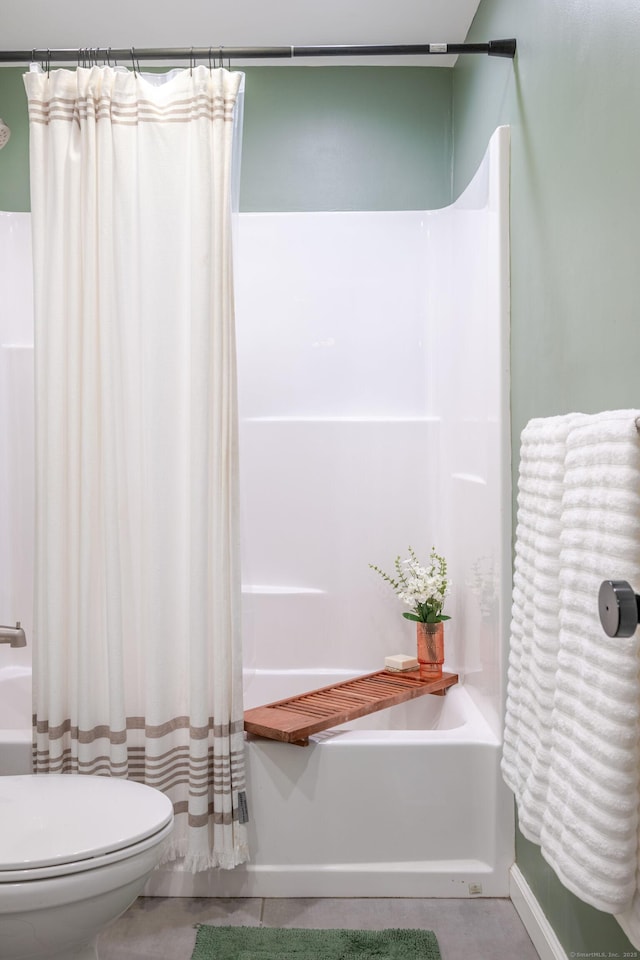 81 Burwell Rd, New Hartford, CT 06057 - full bath featuring shower / bath combo and tile patterned floors