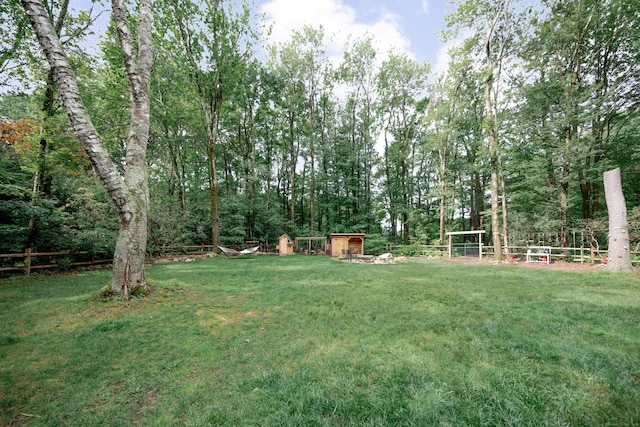 81 Burwell Rd, New Hartford, CT 06057 - view of yard featuring a storage unit