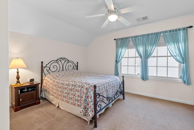 25 Quarry Ln Unit 25, Berlin, CT 06037 - carpeted bedroom featuring lofted ceiling and ceiling fan
