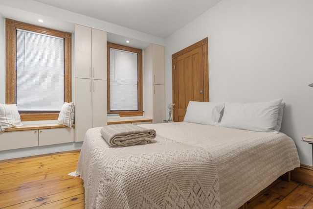 14 Jefferson St, Norwalk, CT 06851 - bedroom featuring hardwood / wood-style flooring and recessed lighting