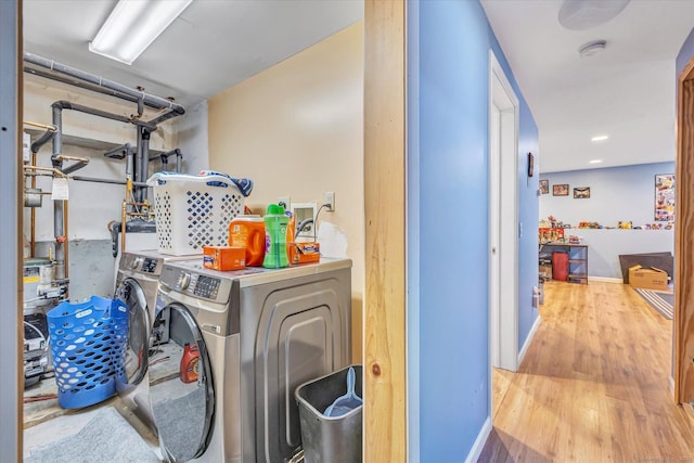 3 Old Hemlock Rd, Brookfield, CT 06804 - laundry area with washer and dryer and wood finished floors