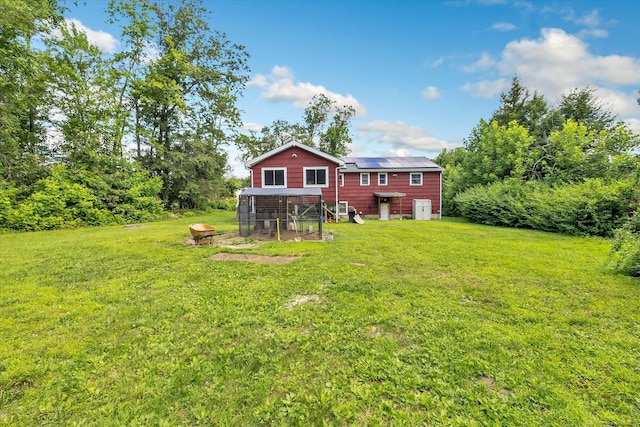 3 Old Hemlock Rd, Brookfield, CT 06804 - view of grassy yard featuring exterior structure and an outdoor structure