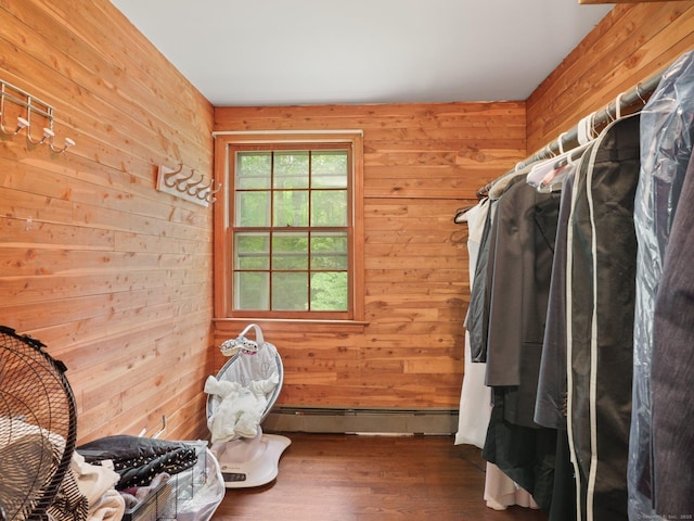 11 Dundee Rd, Stamford, CT 06903 - spacious closet with wood finished floors and a baseboard radiator