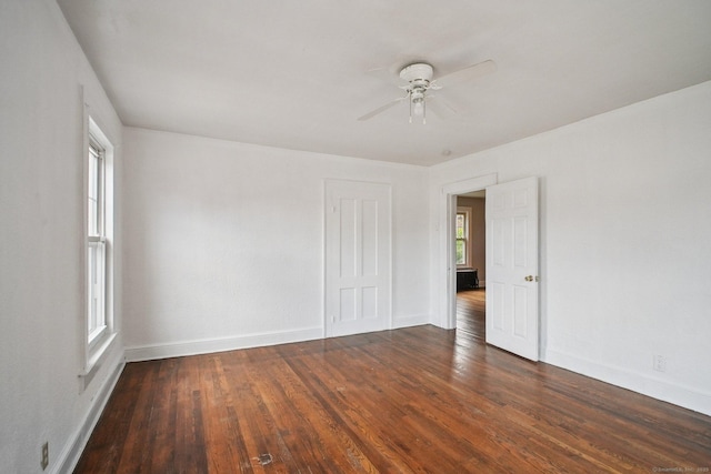 67 Whiting St, New Britain, CT 06051 - empty room with ceiling fan and wood finished floors