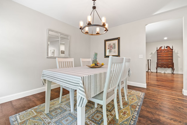 306 Hadley Dr Unit 306, Trumbull, CT 06611 - dining room with a chandelier and wood finished floors