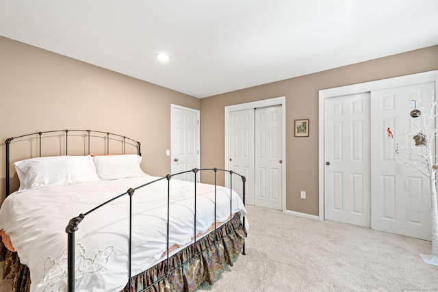 306 Hadley Dr Unit 306, Trumbull, CT 06611 - bedroom featuring multiple closets, carpet, and recessed lighting