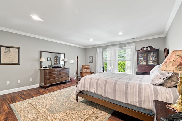 306 Hadley Dr Unit 306, Trumbull, CT 06611 - bedroom with wood finished floors, crown molding, and recessed lighting