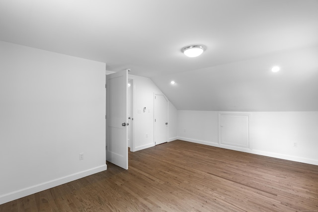 13 Brushy Plain Rd, Branford, CT 06405 - additional living space featuring lofted ceiling, wood finished floors, and recessed lighting
